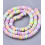 Chapelet perles rondelles Heishi 6mm multicolore pastel
