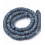 Chapelet perles rondelles Heishi 6mm bleu chinée