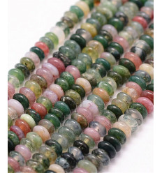 Agate indienne - chapelet pierre naturelle 2x4mm