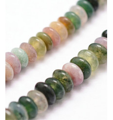 Agate indienne - chapelet pierre naturelle 2x4mm