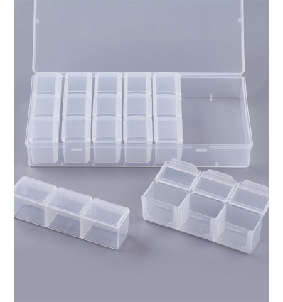 Boite de rangement pour perles (20x11x3.6cm)