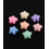 Lot perles étoiles multicolores (20pcs)