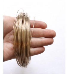 Fil semi-dur 1mm Gold Filled (20cm)
