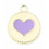 Pendentif pastille coeur émaillé