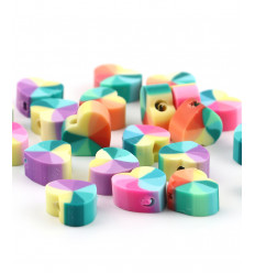 Lot de petites perles en polymère (10pcs)