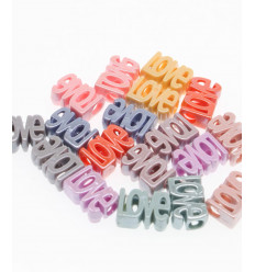 lot de perles "LOVE" (5pcs)