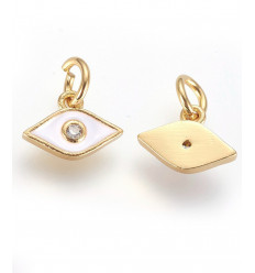 pendentif oeil de protection émaillé