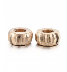 Minis séparateurs striés en laiton - 4mm (10pcs)