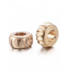 Minis séparateurs striés en laiton - 4mm (10pcs)