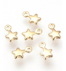 Pendentif mini étoile dorée à l'or fin