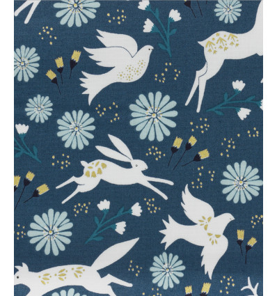 Tissu Dashwood coton/métal Starlit Hollow