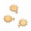Pendentif soleil support cabochon en acier