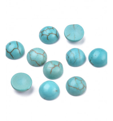 Cabochon en pierre 6mm