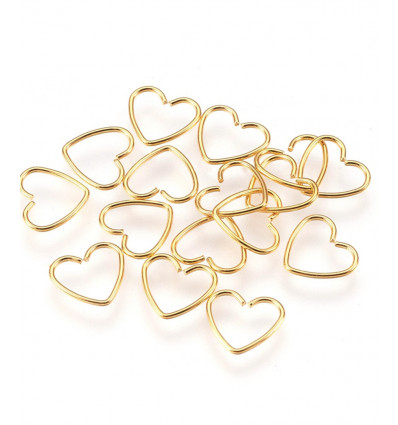 anneau en acier inoxydable en forme de coeur