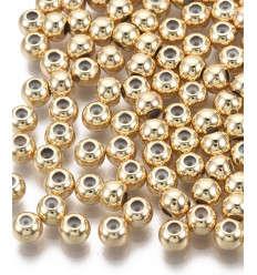 5mm - Perle stopper doré à l'or fin