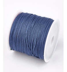 Fil de jade/nylon tressé - bleu jeans