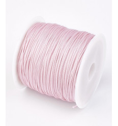 Fil de jade/nylon tressé - rose pâle