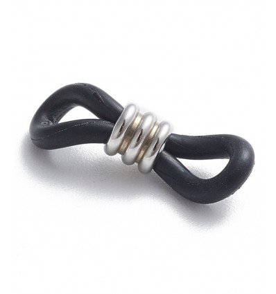 attache lunette argenté (la paire)