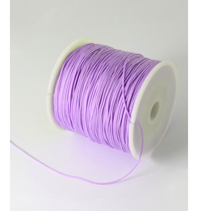 Fil de jade/nylon tressé - parme