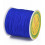 0,5mm - Fil de jade/nylon tressé - bleu électrique
