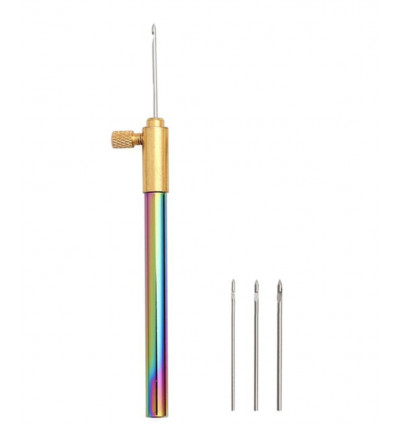 crochet de lunéville manche métallique