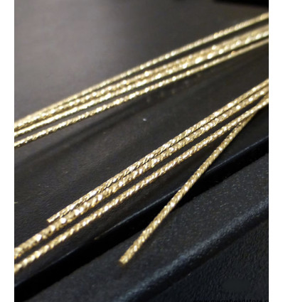 Fil semi-dur 0,90mm diamanté Gold Filled (vendu au cm)