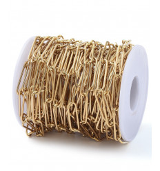 Chaîne maillons rectangulaires - acier inoxydable