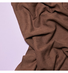 Tissu jacquard bio "Leaf" - Mind The Maker