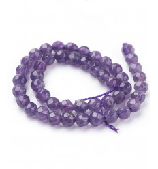 4mm - Chapelet pierre - améthyste