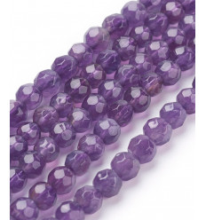 4mm - Chapelet pierre - améthyste