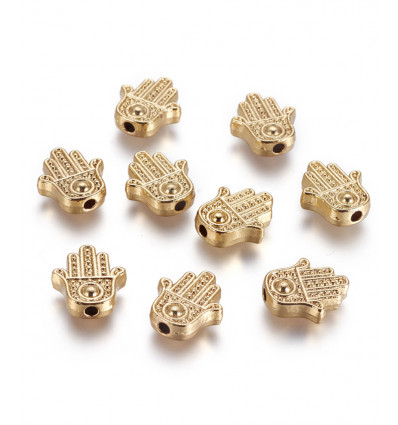 Perle main de fatma plaqué or