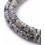 Chapelet Heishi en pierre jaspe dalmatien naturelle 4,5mm