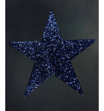Patch thermocollant étoile géante à paillettes
