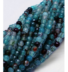 Chapelet pierre - jade teinté 4mm