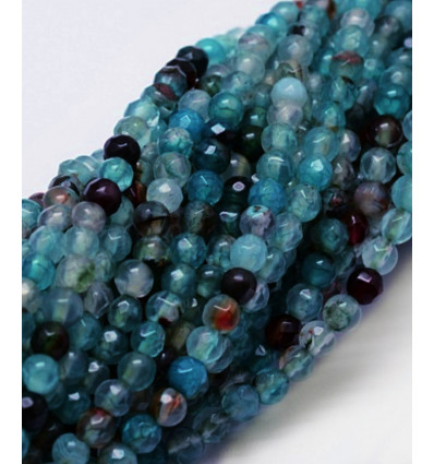 Chapelet pierre - jade teinté 4mm