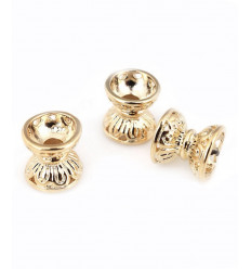 Perle intercalaire creuse et double