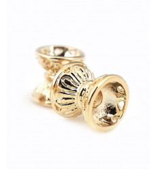 Perle intercalaire creuse et double