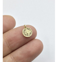 Pendentif mini médaille 8mm