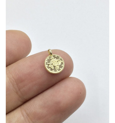 Pendentif mini médaille 8mm