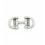 Passant double mors de cheval plaqué argent 10 microns pour cuir plat 10mm.
