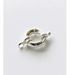 Fermoir bouée plaqué argent 10 microns 13x13mm