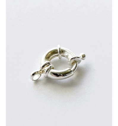 Fermoir bouée plaqué argent 10 microns 13x13mm