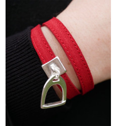 Galon en cuir "nubuck"