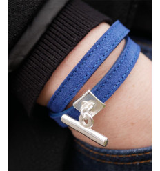 Galon en cuir "nubuck"