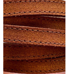 Galon en cuir "nubuck"