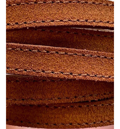 Galon en cuir "nubuck"