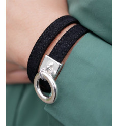 Galon en cuir "nubuck"