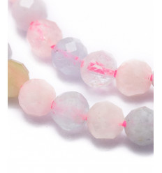 4mm - Chapelet pierre - morganite