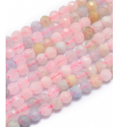 4mm - Chapelet pierre - morganite