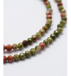 2,5mm - Chapelet pierre - unakite